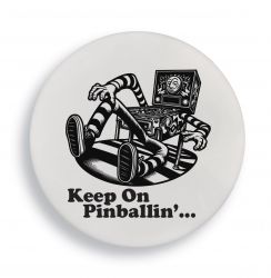 2.25" Magnet Bottle Opener *Keep On Pinballin'* Button
